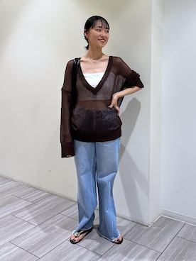 「オイリー」｜ANNAさん（レディース・156cm）の夏コーディネート