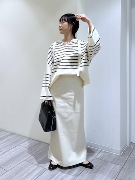 「SDGs」｜「アイテム（バレエシューズ）」を使った、ANNAさん（レディース・156cm）の夏コーディネート