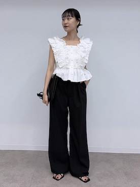 「Wrangler（ラングラー）のアイテム」を使った、ANNAさん（レディース・156cm）の夏コーディネート