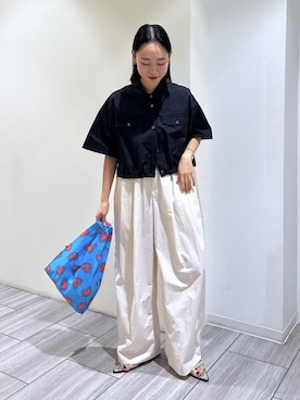 「SDGs」｜「アイテム（サンダル）」を使った、ANNAさん（レディース・156cm）の春コーディネート
