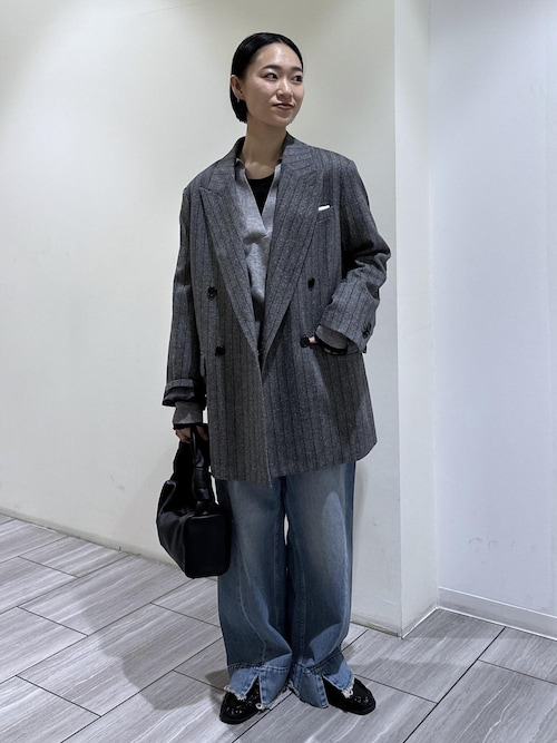 サステナブル】・【新色追加】ルーズフィットアジャストデニム（デニム