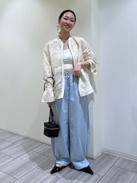 「オイリー」｜ANNAさん（レディース・156cm）の春コーディネート
