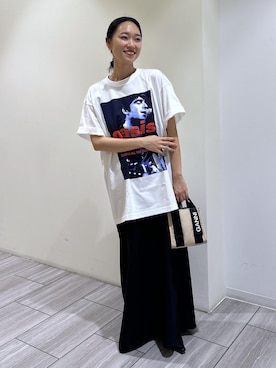 「ADAM ET ROPE'（アダムエロペ）のアイテム」を使った、ANNAさん（レディース・156cm）の夏コーディネート