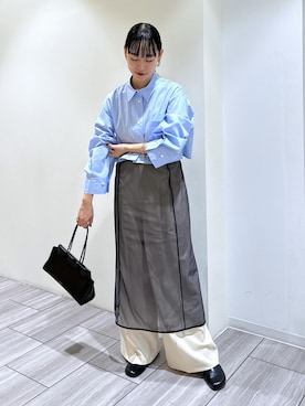 「ロング」｜「アイテム（その他シューズ）」を使った、ANNAさん（レディース・156cm）の秋コーディネート