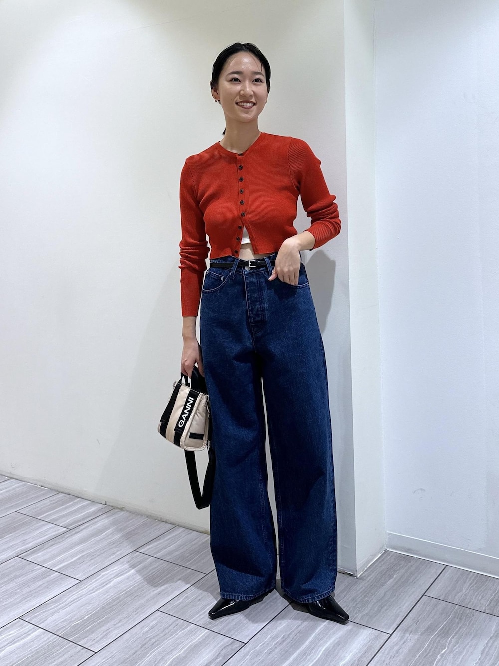 nagisa×7×AER 】WIDE STRAIGHT DENIM JEANSを使った人気