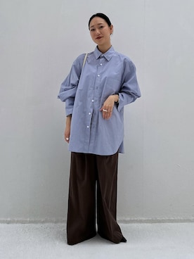 「オイリー」｜ANNAさん（レディース・156cm）の春コーディネート