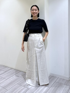 「SDGs」｜ANNAさん（レディース・156cm）の夏コーディネート