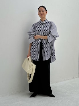 「オイリー」｜ANNAさん（レディース・156cm）の冬コーディネート