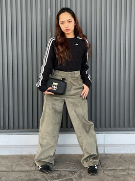「アディダスコーデ」｜MSさん（レディース・156cm）の冬コーディネート