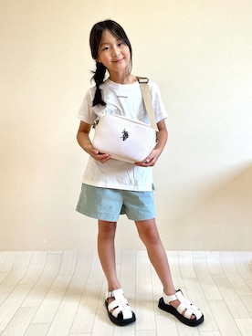 「SHIPS any（シップス エニィ）のアイテム」を使った、erieriさん（キッズ・132cm）の夏コーディネート