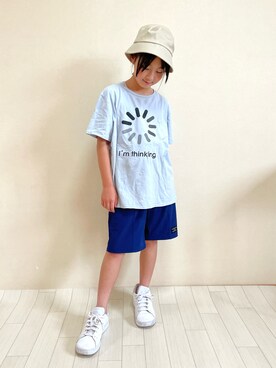 「シンフルコーデ」｜erieriさん（キッズ・132cm）の夏コーディネート