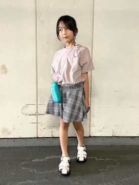 「3can4on（サンカンシオン）のアイテム」を使った、erieriさん（キッズ・132cm）の夏コーディネート
