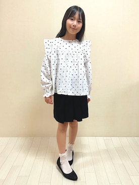 「JENNI（ジェニィ）のアイテム」を使った、erieriさん（キッズ・134cm）の秋コーディネート