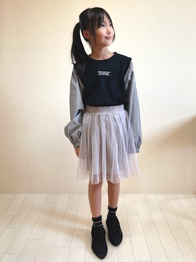 erieriさん（キッズ・134cm）の秋コーディネート