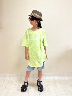 erieriさん（キッズ・132cm）の夏コーディネート