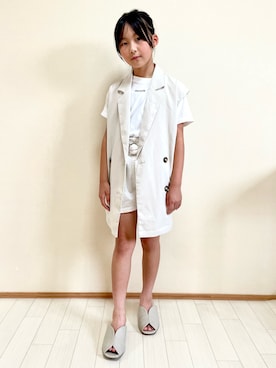 「SHIPS any（シップス エニィ）のアイテム」を使った、erieriさん（キッズ・132cm）の夏コーディネート