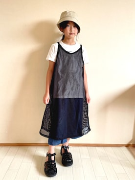 「SHIPS any（シップス エニィ）のアイテム」を使った、erieriさん（キッズ・132cm）の夏コーディネート