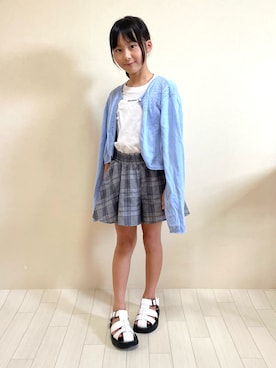 「SHIPS any（シップス エニィ）のアイテム」を使った、erieriさん（キッズ・132cm）の夏コーディネート