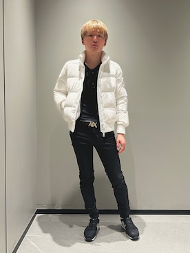 「ARMANI EXCHANGE（アルマーニエクスチェンジ）のアイテム（ダウンジャケット/コート）」を使った、Fuga©️さん（メンズ・165cm）の冬コーディネート