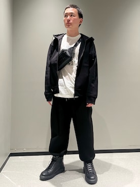 「アイテム（ボディバッグ/ウエストポーチ）」を使った、Fuga©️さん（メンズ・165cm）の冬コーディネート