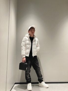 「ARMANI EXCHANGE（アルマーニエクスチェンジ）のアイテム（ダウンジャケット/コート）」を使った、Fuga©️さん（メンズ・165cm）の秋コーディネート