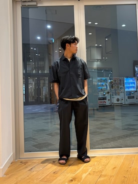 「MARMOT（マーモット）のアイテム」を使った、大樹さん（メンズ・170cm）の夏コーディネート