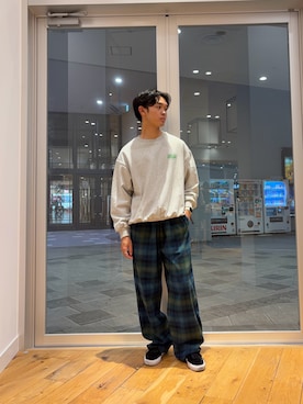 「PENDLETON（ペンドルトン）のアイテム」を使った、大樹さん（メンズ・170cm）の秋コーディネート