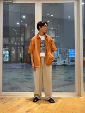 「LOTTO（ロット）のアイテム」を使った、大樹さん（メンズ・170cm）の夏コーディネート