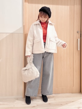 「SHOO・LA・RUE（シューラルー）のアイテム」を使った、モカさん（レディース・162cm）の秋コーディネート