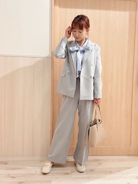 「SHOO・LA・RUE（シューラルー）のアイテム（テーラードジャケット）」を使った、モカさん（レディース・162cm）の冬コーディネート