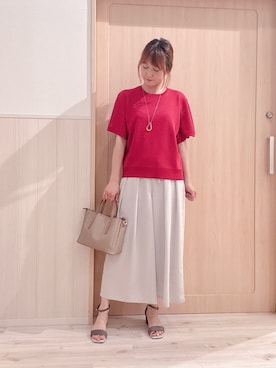 「DRESKIP（ドレスキップ）のアイテム」を使った、モカさん（レディース・162cm）の夏コーディネート