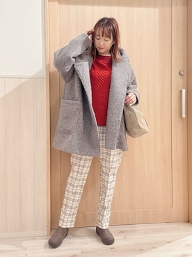 「DRESKIP（ドレスキップ）のアイテム」を使った、モカさん（レディース・162cm）の冬コーディネート