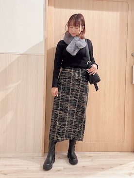 モカさん(レディース・162cm)の冬コーディネート
