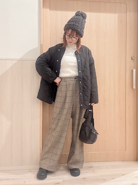 「DRESKIP（ドレスキップ）のアイテム」を使った、モカさん（レディース・162cm）の秋コーディネート