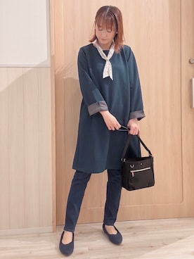 「SHOO・LA・RUE（シューラルー）のアイテム（ワンピース/ドレス）」を使った、モカさん（レディース・162cm）の秋コーディネート