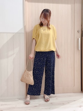 「ゆったりシルエット」｜モカさん（レディース・162cm）の夏コーディネート