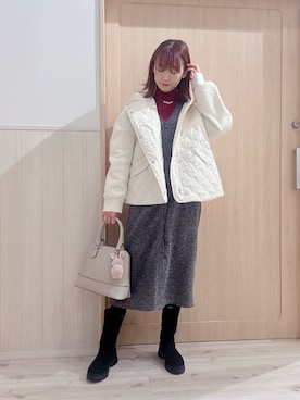 モカさん(レディース・162cm)の冬コーディネート