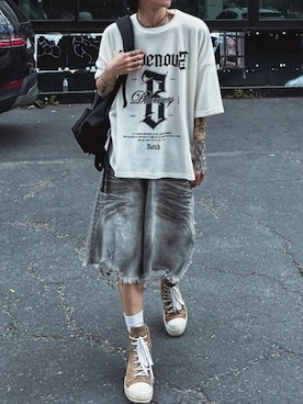「RICK OWENS」｜NOWLEさん（メンズ・175cm）の夏コーディネート
