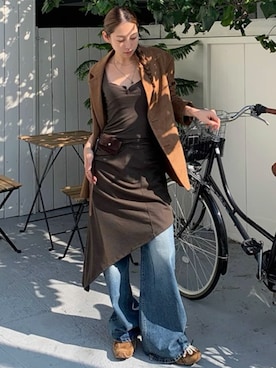 「NOWLE（ノウル）のアイテム」を使った、NOWLEさん（レディース・164cm）の冬コーディネート