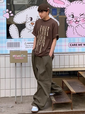 「ブラウンコーデ」｜NOWLEさん（メンズ・177cm）の夏コーディネート