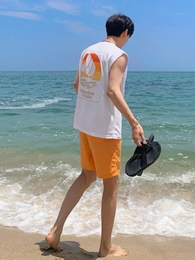 「UNITED ARROWS（ユナイテッドアローズ）のアイテム」を使った、NOWLEさん（メンズ・175cm）の夏コーディネート