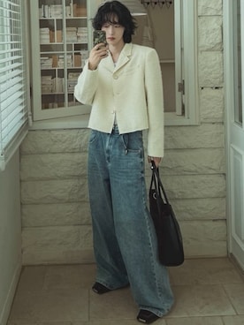 「NOWLE（ノウル）のアイテム」を使った、NOWLEさん（メンズ・175cm）の冬コーディネート