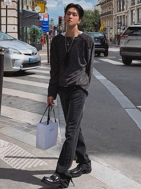 「フレアデニム」｜NOWLEさん（メンズ・173cm）の冬コーディネート