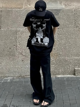 「NOWLE（ノウル）のアイテム」を使った、NOWLEさん（メンズ・173cm）の春コーディネート
