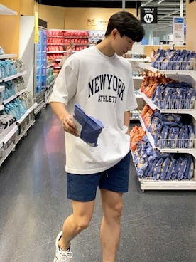 「NOWLE（ノウル）のアイテム」を使った、NOWLEさん（メンズ・178cm）の夏コーディネート