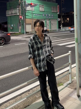「Figments（フィグメンツ）のアイテム」を使った、hironari228さん（メンズ・165cm）の夏コーディネート