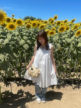 「アイテム（バレエシューズ）」を使った、ゆあんさん（レディース・153cm）の夏コーディネート