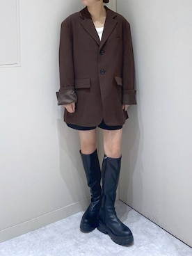 「アイテム（テーラードジャケット）」を使った、ゆあんさん（レディース・153cm・10代）の秋コーディネート
