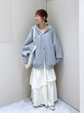 「アイテム（スカート）」を使った、ゆあんさん（レディース・153cm・10代）の秋コーディネート