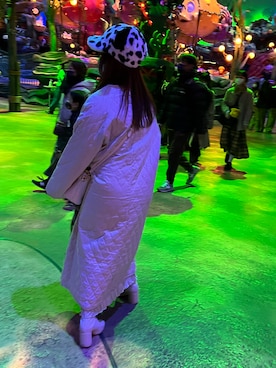 「LOWRYS FARM（ローリーズファーム）のストレッチヒールブーツ　851418（ブーツ）」を使った、MUUさん（レディース・157cm）の冬コーディネート